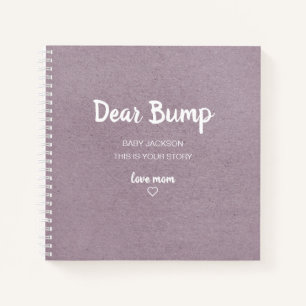 Lila Beste Bump Keepomwille Pregnancy Journal Notitieboek