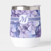 Lila Blauw Hydrangea Monogram (Links)