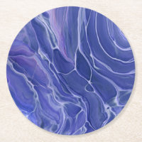 Lila Blauwe Marmeren Acryl Abstractie