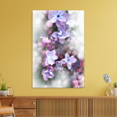 Lila bloei canvas afdruk (Insitu (Woonkamer))