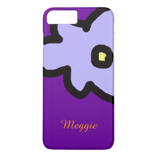 lila bloem met aangepaste naam Case-Mate iPhone case (Achterkant)