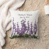 Lila bloemen kussen (Deken)