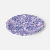 Lila bloemen met waterverf papieren bordje (Gekanteld)