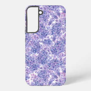 Lila bloemen met waterverf samsung galaxy hoesje