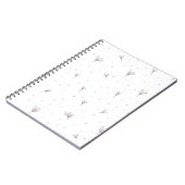 Lila bloemen notitieboek (Linkerzijde)
