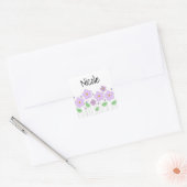 Lila Bloemen Sticker (Envelop)