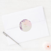 lila bloemen sticker (Envelop)