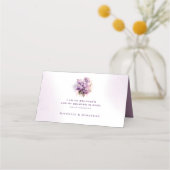 Lila Bloemen Waterverf Trouwbijbel Verse (Achterkant)