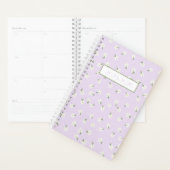 Lila bloemplanner planner (Display)