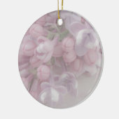 Lila bloesem keramisch ornament (Links)