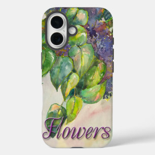 lila bloesems iPhone / iPad case