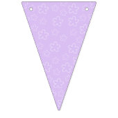 Lila Blossom Happy Birthday Bunting Flags Vlaggetjes (Eerste vlag)