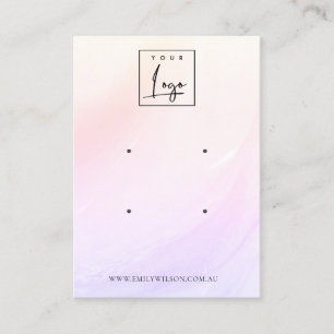 Lila Blush Wave Hologram Logo 2 Veroorbaar beeldsc Visitekaartje