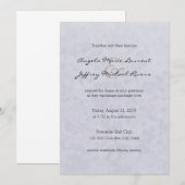 Lila Blush Wildflowers Wedding Kaart (Voorkant / Achterkant)