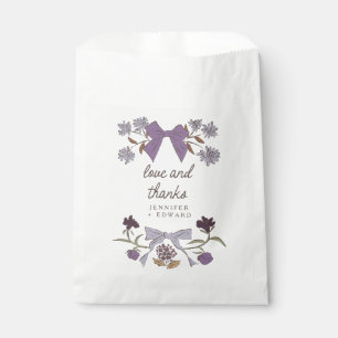 Lila Bogen en Bloesems Boho Wedding Bedankzakje