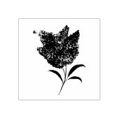 Lila Boho Bohemian Floral Waterverf Rubberstempel (Afrduk)