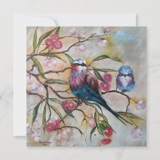 Lila borst roller met baby (Voorkant)