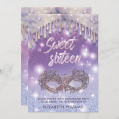 Lila borsteldruppels kaart (Voorkant / Achterkant)