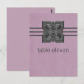 Lila Briefkaart van de Lijst van de Grens van Meda (Voorkant / Achterkant)