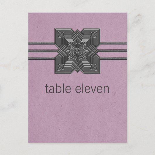 Lila Briefkaart van de Lijst van de Grens van Meda (Voorkant)