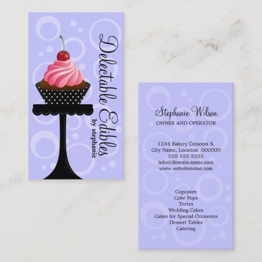 Lila broodbakkerij visitekaartje (Voorkant / Achterkant)