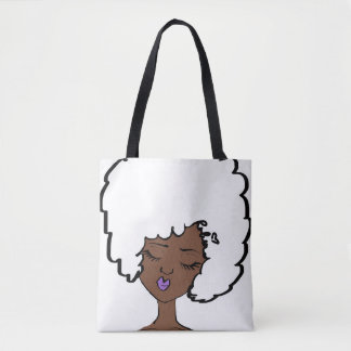 Lila canvas tassen