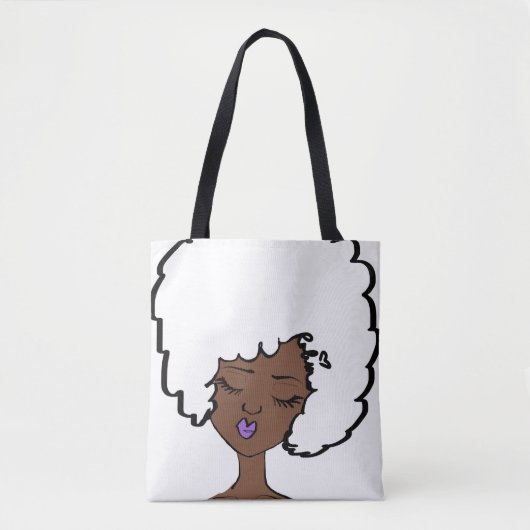 Lila canvas tassen (Voorkant)