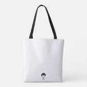 Lila canvas tassen (Achterkant)