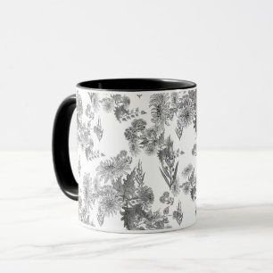 Lila chrysanthema , mok waterverf