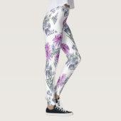 Lila chrysanthema , waterverf leggings (Rechts)