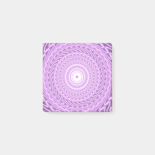 Lila cirkelpatroon post-it® notes (Voorkant)