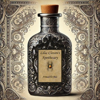 Lila Cloven's Apothecary: Armadillo Bile Sticker