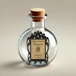 Lila Cloven's Apothecary: Baard van een vrouw Sticker