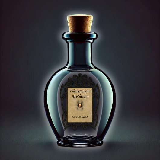 Lila Cloven's Apothecary: Pegasusbloed Sticker