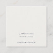 Lila Confetti Haarklapbeeldscherm voor Waterverf Vierkante Visitekaartje (Achterkant)