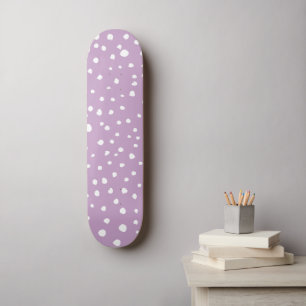 Lila Dalmatische Spots, Dalmatische Stippen, gecit Skateboard