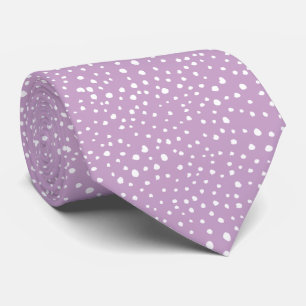 Lila Dalmatische Spots, Dalmatische Stippen, gecit Stropdas