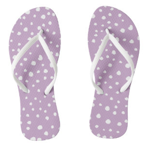 Lila Dalmatische Spots, Dalmatische Stippen, gecit Teenslippers
