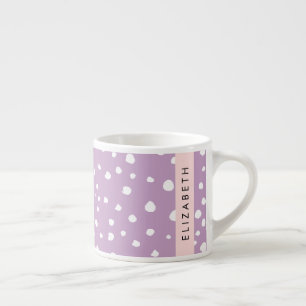 Lila Dalmatische Vlekken, Dalmatische Stippen, Jou Espresso Kop