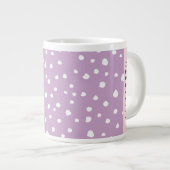 Lila Dalmatische Vlekken, Dalmatische Stippen, Jou Extra Grote Beker (Voorkant rechts)