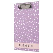 Lila Dalmatische Vlekken, Dalmatische Stippen, Jou Klembord (Links)