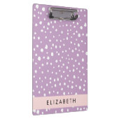 Lila Dalmatische Vlekken, Dalmatische Stippen, Jou Klembord (Rechts)