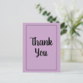 Lila dank briefkaart (Staand voorkant)