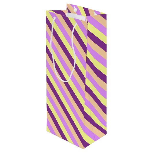 Lila deeg wijn cadeautas (Achterkant Gekanteld)