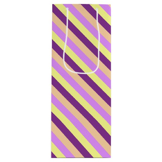 Lila deeg wijn cadeautas (Voorkant)