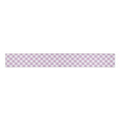Lila Diagonal Gingham Grosgrain Lint (Voorkant)