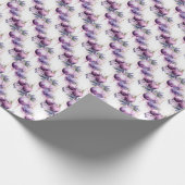 Lila dromen: een samensmelting van Paarse en goude Cadeaupapier (Hoek)