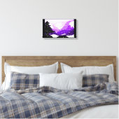 Lila drukcanvas canvas afdruk (Insitu (Slaapkamer))