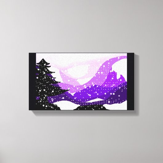 Lila drukcanvas canvas afdruk (Voorkant)