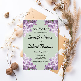 Lila en aardse wijze save the date